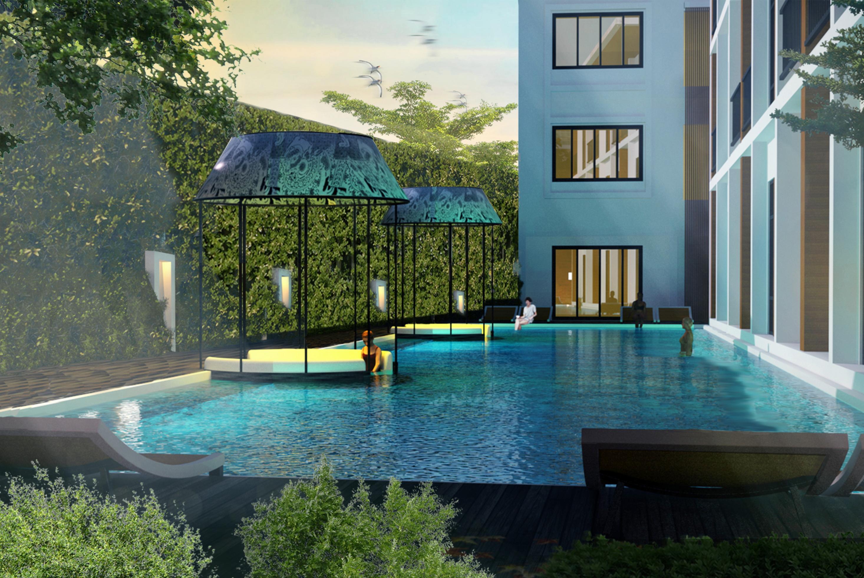 Outrigger Surin Beach Resort - Sha Extra Plus Eksteriør bilde The pool at the hotel
